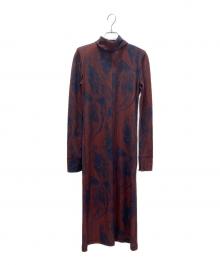 TOGA PULLA（トーガ プルラ）の古着「トリコットプリントジャージワンピース」｜レッド