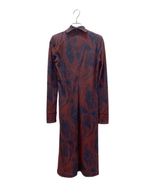 TOGA PULLA（トーガ プルラ）TOGA PULLA (トーガ プルラ) トリコットプリントジャージワンピース レッド サイズ:36の古着・服飾アイテム