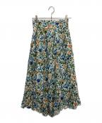 CADUNEカデュネ）の古着「花柄イレヘムスカート」｜ホワイト