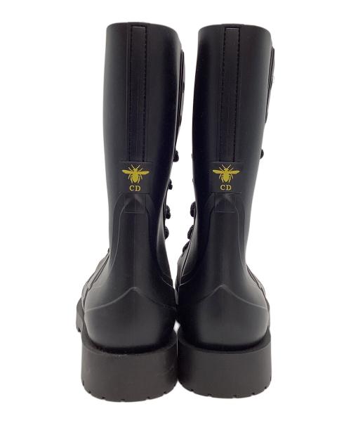 Christian Dior（クリスチャン ディオール）Christian Dior (クリスチャン ディオール) ラバーブーツ ブラック サイズ:38の古着・服飾アイテム