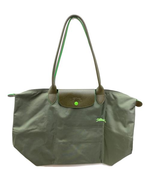 LONGCHAMP（ロンシャン）LONGCHAMP (ロンシャン) トートバッグ カーキの古着・服飾アイテム
