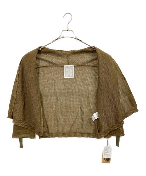 BEARDSLEY（ビアズリー）BEARDSLEY (ビアズリー) リネンカーディガン ブラウン サイズ:FREE 未使用品の古着・服飾アイテム
