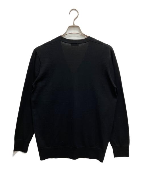 DRIES VAN NOTEN（ドリスヴァンノッテン）DRIES VAN NOTEN (ドリスヴァンノッテン) メリノウール Vネックニット ブラック サイズ:Sの古着・服飾アイテム