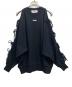 MSGM（エムエスジーエム）の古着「レースアップ スウェットシャツ」｜ブラック