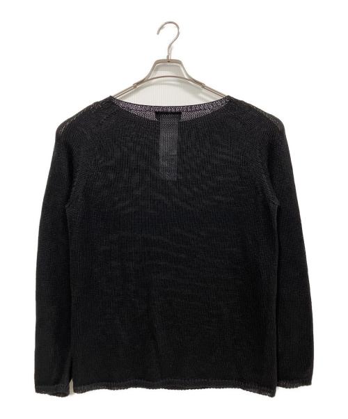 'S Max Mara（エスマックスマーラ）'S Max Mara (エスマックスマーラ) リネンニットセーター ブラック サイズ: Lの古着・服飾アイテム