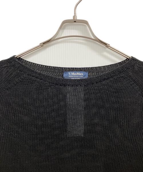 'S Max Mara（エスマックスマーラ）'S Max Mara (エスマックスマーラ) リネンニットセーター ブラック サイズ: Lの古着・服飾アイテム