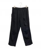 Graphpaperグラフペーパー）の古着「Viscose Wool Viyella Sleeping Pants」｜ブラック