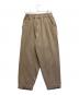 ARTS&SCIENCE（アーツアンドサイエンス）の古着「Wool Trouser Wool milled serge medium」｜ベージュ