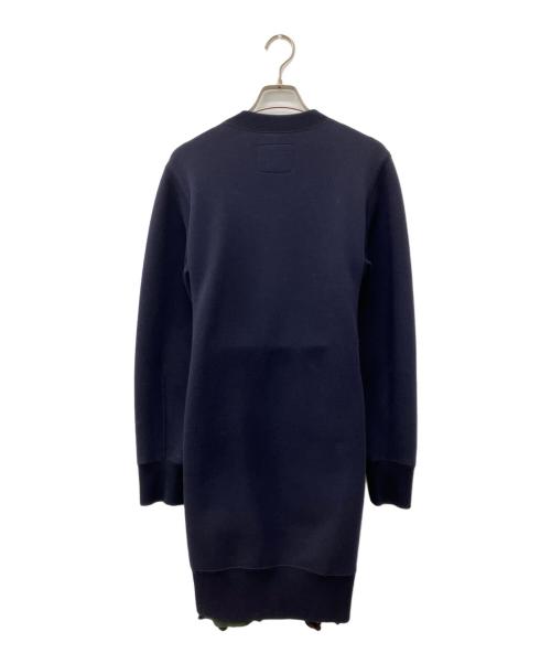 sacai（サカイ）sacai (サカイ) Sponge Sweat x Nylon Twill Dress ネイビー×オリーブ サイズ:2の古着・服飾アイテム