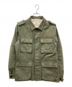 VALENTINOヴァレンティノ）の古着「スタッズミリタリージャケット」｜オリーブ