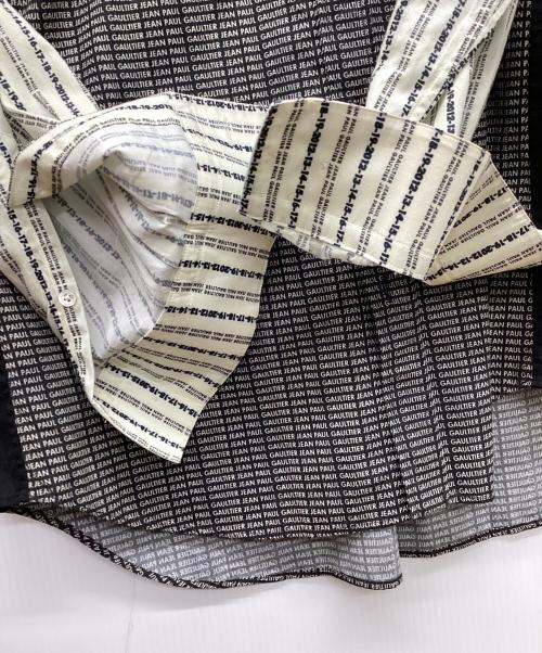 Jean Paul GAULTIER monsieur（ジャンポールゴルチエ ムッシュ）JEAN PAUL GAULTIER MONSIEUR (ジャンポールゴルチエ ムッシュ) 総柄シャツ グレー サイズ:37の古着・服飾アイテム