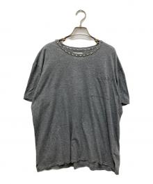 VALENTINO（ヴァレンティノ）の古着「スタッズＴシャツ」｜グレー