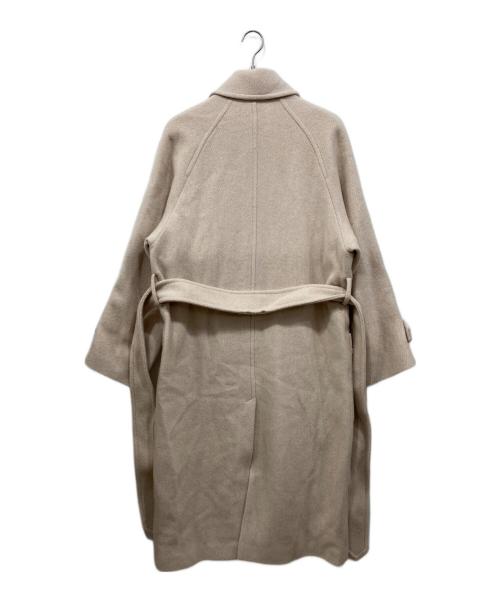 AMI Alexandre Mattiussi（アミアレクサンドルマテュッシ）AMI Alexandre Mattiussi (アミアレクサンドルマテュッシ) Belted Long Coat ベージュ サイズ:42の古着・服飾アイテム