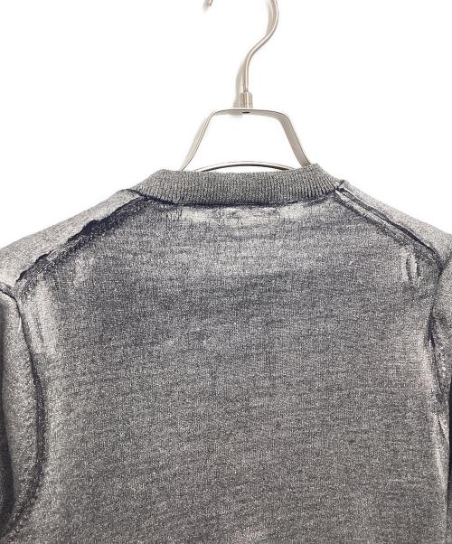 COMME des GARCONS（コムデギャルソン）COMME des GARCONS (コムデギャルソン) グラデーションラメカーディガン シルバー サイズ:Sの古着・服飾アイテム