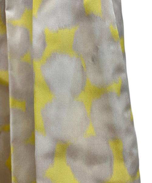 DRAWER（ドゥロワー）Drawer (ドゥロワー) シルク混 総柄 ドット ロング スカート イエロー サイズ:36の古着・服飾アイテム