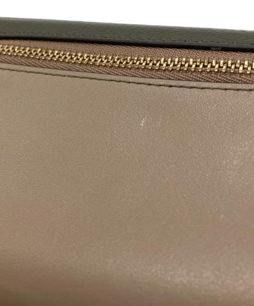 FURLA（フルラ）FURLA (フルラ) プリムラ　PRIMULA　三つ折り財布　コンパクトウォレット　ミニ財布 ベージュ×カーキの古着・服飾アイテム