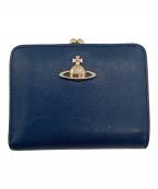 Vivienne Westwoodヴィヴィアンウエストウッド）の古着「がま口 オーブ 2つ折り財布」｜ネイビー