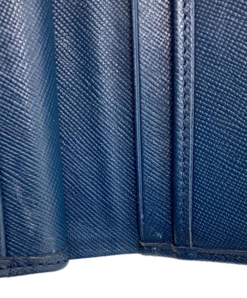 Vivienne Westwood（ヴィヴィアンウエストウッド）Vivienne Westwood (ヴィヴィアンウエストウッド) がま口 オーブ 2つ折り財布 ネイビーの古着・服飾アイテム