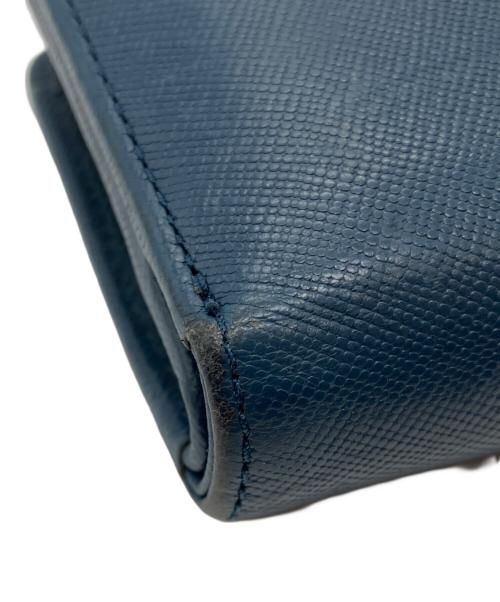 Vivienne Westwood（ヴィヴィアンウエストウッド）Vivienne Westwood (ヴィヴィアンウエストウッド) がま口 オーブ 2つ折り財布 ネイビーの古着・服飾アイテム