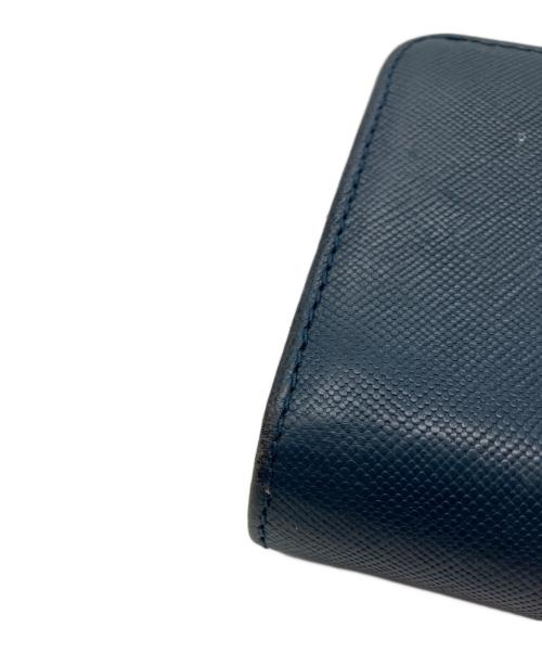 Vivienne Westwood（ヴィヴィアンウエストウッド）Vivienne Westwood (ヴィヴィアンウエストウッド) がま口 オーブ 2つ折り財布 ネイビーの古着・服飾アイテム