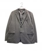 BLACK LABEL CRESTBRIDGEブラックレーベル クレストブリッジ）の古着「メランジハニカムジャージージャケット」｜グレー