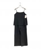 green label relaxingグリーンレーベルリラクシング）の古着「ドライクロスオールインワン」｜ブラック