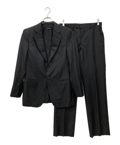 GIORGIO ARMANI（ジョルジョアルマーニ）GIORGIO ARMANI (ジョルジョアルマーニ) セットアップスーツ ブラック サイズ:46の古着・服飾アイテム