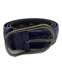 BOTTEGA VENETA（ボッテガベネタ）の古着「イントレチャートベルト」｜パープル