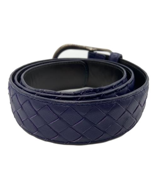 BOTTEGA VENETA（ボッテガベネタ）BOTTEGA VENETA (ボッテガベネタ) イントレチャートベルト パープルの古着・服飾アイテム