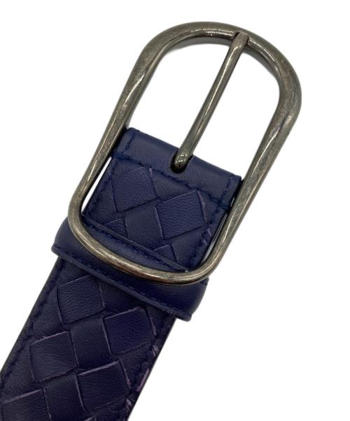 BOTTEGA VENETA（ボッテガベネタ）BOTTEGA VENETA (ボッテガベネタ) イントレチャートベルト パープルの古着・服飾アイテム