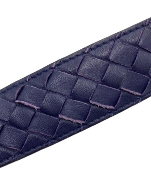 BOTTEGA VENETA（ボッテガベネタ）BOTTEGA VENETA (ボッテガベネタ) イントレチャートベルト パープルの古着・服飾アイテム