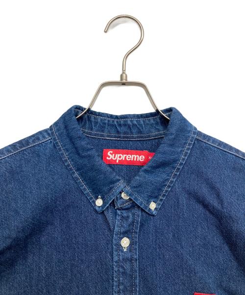 SUPREME（シュプリーム）Supreme (シュプリーム) Small Box Shirt Rinsed Denim インディゴ サイズ:XLの古着・服飾アイテム