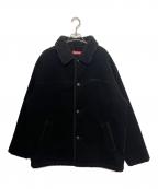 SUPREMEシュプリーム）の古着「Kindermann Uncut Corduroy Car Coat（キンダーマン アンカット コーデュロイ カー コート）」｜ブラック