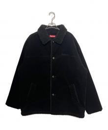 SUPREME（シュプリーム）の古着「Kindermann Uncut Corduroy Car Coat（キンダーマン アンカット コーデュロイ カー コート）」｜ブラック