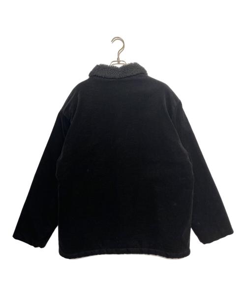 SUPREME（シュプリーム）Supreme (シュプリーム) Kindermann Uncut Corduroy Car Coat（キンダーマン アンカット コーデュロイ カー コート） ブラック サイズ:XLの古着・服飾アイテム