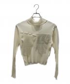 kotohayokozawa×STUDIOUSコトハヨコザワ×ステュディオス）の古着「別注Glitter long sleeve top」｜アイボリー