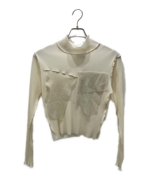 kotohayokozawa（コトハヨコザワ）kotohayokozawa (コトハヨコザワ) STUDIOUS (ステュディオス) 別注Glitter long sleeve top アイボリー サイズ:freeサイズの古着・服飾アイテム