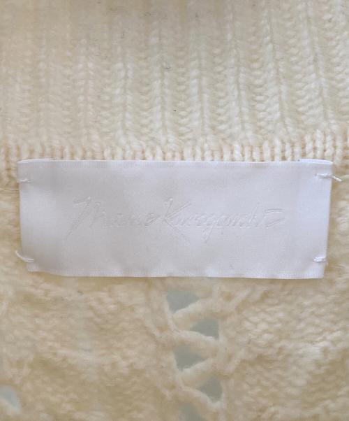 Mame Kurogouchi（マメクロゴウチ）Mame Kurogouchi (マメクロゴウチ) ミックスケーブルニット アイボリー サイズ:１の古着・服飾アイテム