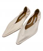 Pippichicピッピシック）の古着「TIP Stitch　レザーシューズ」｜ベージュ