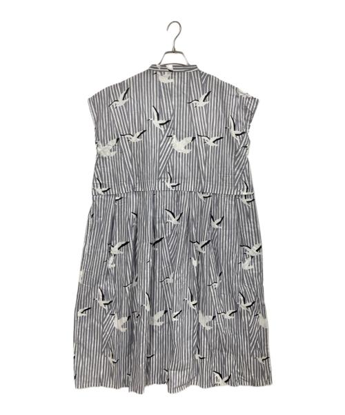 Marble SUD（マーブルシュッド）Marble SUD (マーブルシュッド) コウノトリ ノースリーブワンピース グレー サイズ:FREEの古着・服飾アイテム