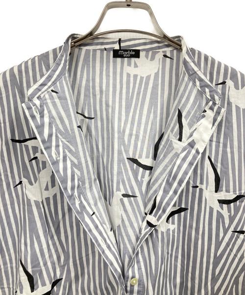 Marble SUD（マーブルシュッド）Marble SUD (マーブルシュッド) コウノトリ ノースリーブワンピース グレー サイズ:FREEの古着・服飾アイテム