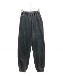 MUZE TURQUOISE LABEL（ミューズ ターコイズ レーベル）の古着「PIGMENT DYE SWEAT PANTS」｜ブラック