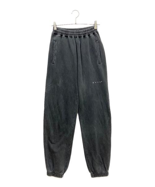 MUZE TURQUOISE LABEL（ミューズ ターコイズ レーベル）MUZE TURQUOISE LABEL (ミューズ ターコイズ レーベル) PIGMENT DYE SWEAT PANTS ブラック サイズ:-の古着・服飾アイテム