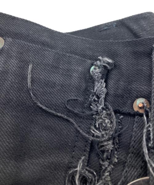 MINUS（マイナス）MINUS (マイナス) ビンテージ加工フレアデニムパンツ ブラック サイズ:1の古着・服飾アイテム
