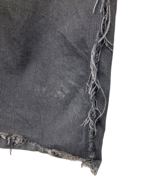 MINUS（マイナス）MINUS (マイナス) ビンテージ加工フレアデニムパンツ ブラック サイズ:1の古着・服飾アイテム