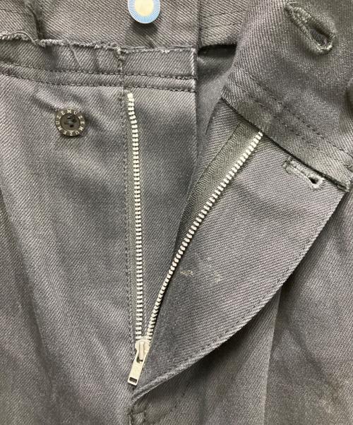 MUZE TURQUOISE LABEL（ミューズ ターコイズ レーベル）MUZE TURQUOISE LABEL (ミューズ ターコイズ レーベル) HEM SLIT WIDE DENIM TROUSERS ブラック サイズ:1の古着・服飾アイテム