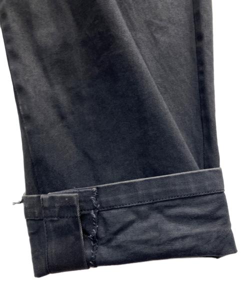 MUZE TURQUOISE LABEL（ミューズ ターコイズ レーベル）MUZE TURQUOISE LABEL (ミューズ ターコイズ レーベル) HEM SLIT WIDE DENIM TROUSERS ブラック サイズ:1の古着・服飾アイテム