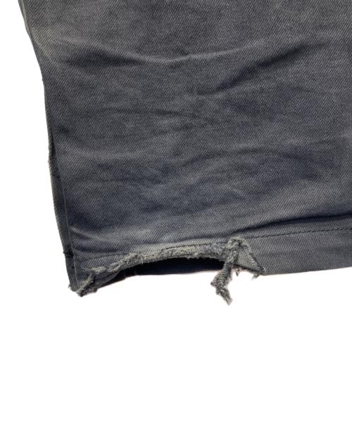 MUZE TURQUOISE LABEL（ミューズ ターコイズ レーベル）MUZE TURQUOISE LABEL (ミューズ ターコイズ レーベル) HEM SLIT WIDE DENIM TROUSERS ブラック サイズ:1の古着・服飾アイテム