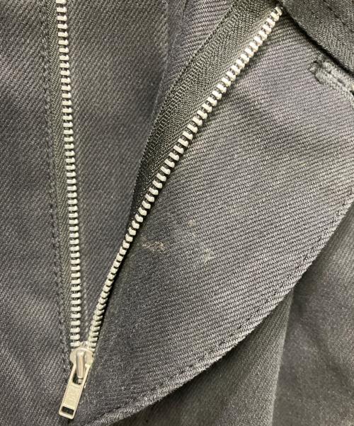 MUZE TURQUOISE LABEL（ミューズ ターコイズ レーベル）MUZE TURQUOISE LABEL (ミューズ ターコイズ レーベル) HEM SLIT WIDE DENIM TROUSERS ブラック サイズ:1の古着・服飾アイテム