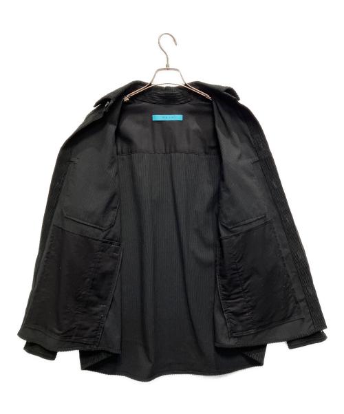 MUZE TURQUOISE LABEL（ミューズ ターコイズ レーベル）MUZE TURQUOISE LABEL (ミューズ ターコイズ レーベル) CIRCUIT RELAXED FIT CORDUROY SHIRTS ブラック サイズ:1の古着・服飾アイテム